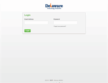 Tablet Screenshot of delaware.teachertrack2.org