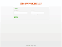 Tablet Screenshot of milwaukee.teachertrack2.org